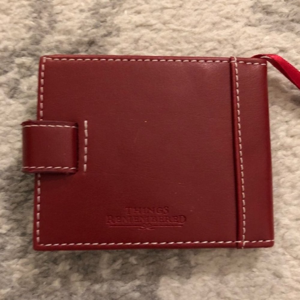 Small Red Leather 3' x 3.5' Photo Album - Picture 5 of 8
